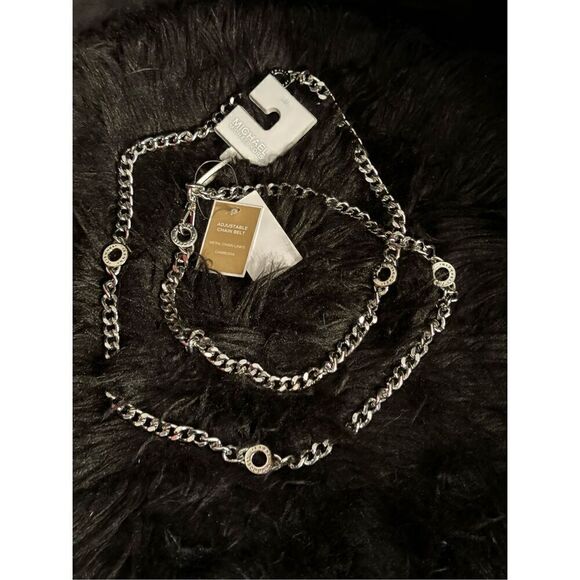 Michael kors mk circle curb chain belt/necklace/strap L/XL NWT - Picture 1 of 11